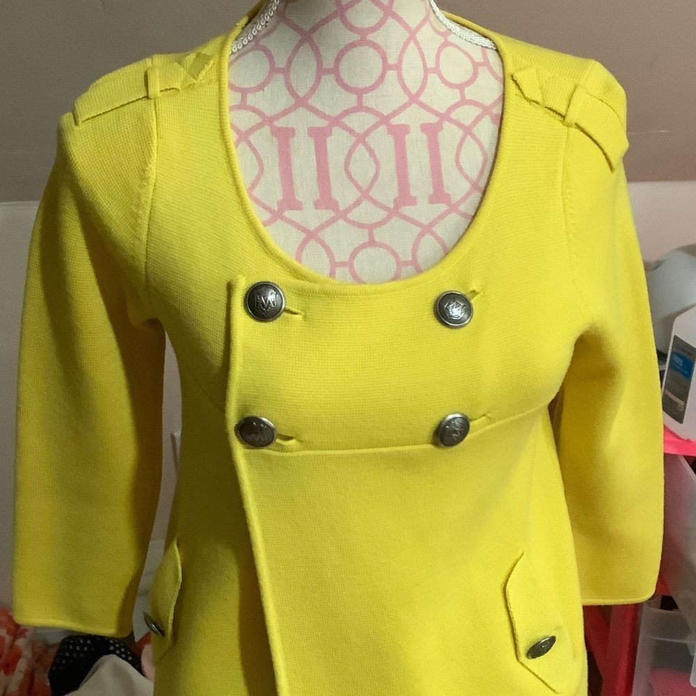 Club Monaco yellow Double-Breasted Women's Jacket